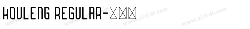 Kouleng Regular字体转换